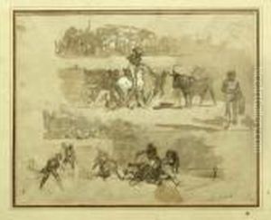 Etude De Tauromachie by Aime Morot