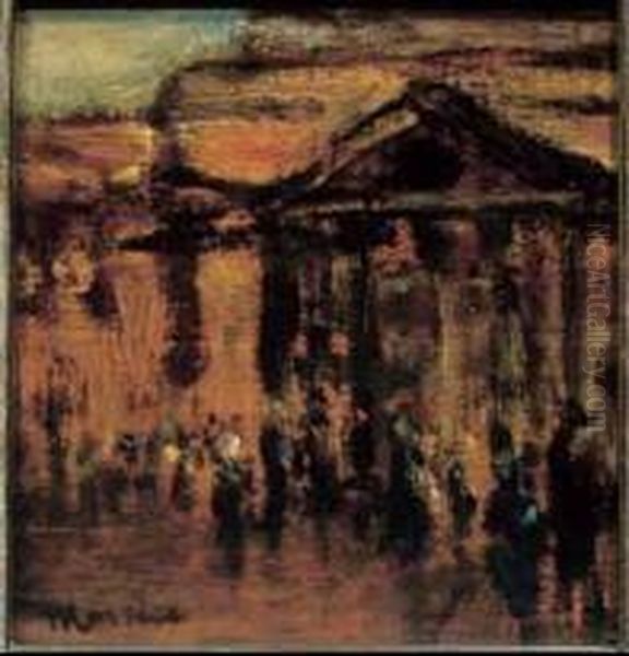 Paris Street Scene
Oil On Panel - view 1