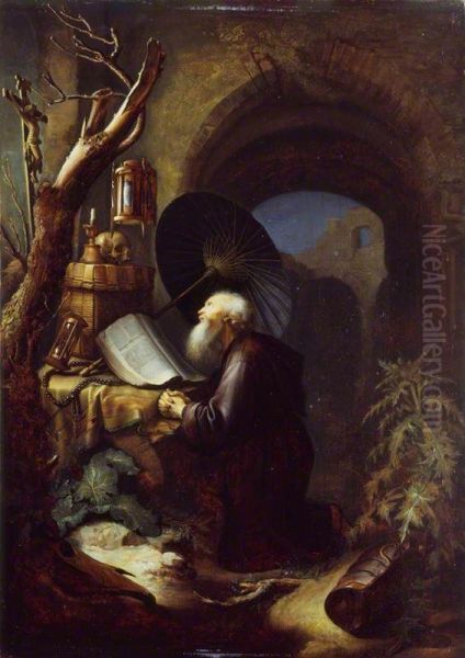 A Hermit at Prayer - view 1