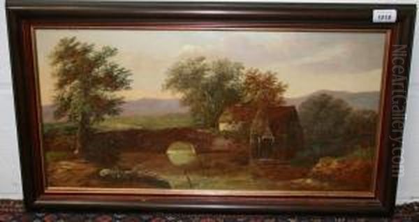 Bridge View With Watermill - view 1