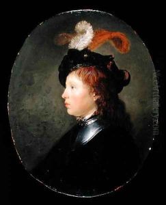 Portrait of a Young Man 1663 by Gerrit Dou