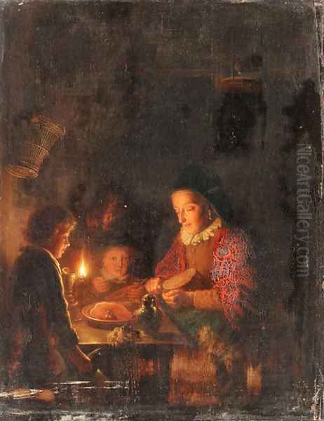 Woman with children - view 1