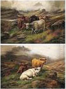 Cattle Resting; Droving Cattle