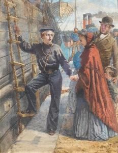 The Farewell; The Return, A Pair by Phillip Richard Morris