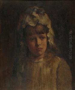 Study Of A Little Girl In A Bonnet