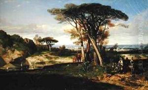 Landscape or Don Quixote by Alexandre Gabriel Decamps