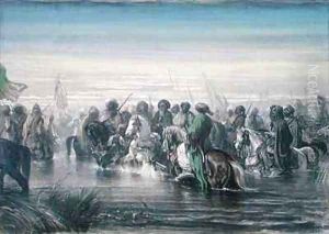 The Turkish Cavalry Crossing a Ford