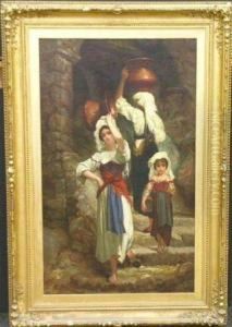 Peasant Woman Of Cervano, After Jules Hebert by William Bright Morris