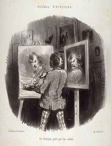 A French Painter Paints Himself by Honore Daumier