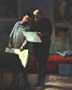 Advice to a Young Artist 1860 by Honore Daumier