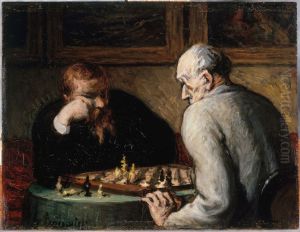 The Chess Players by Honore Daumier