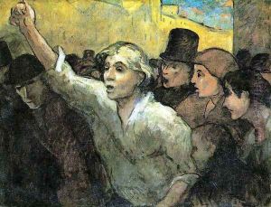 The Uprising c. 1860 by Honore Daumier
