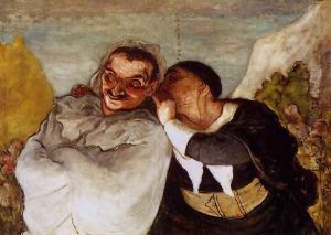Crispin and Scapin 1858-60 by Honore Daumier
