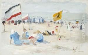 Vue De Plage by Frans Mortelmans