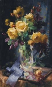 Yellow Roses by Frans Mortelmans