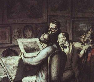 The Print Collectors by Honore Daumier