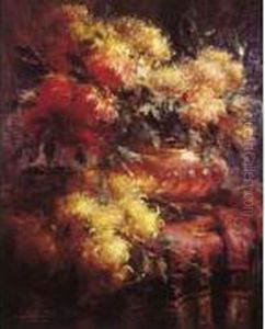 Bouquet De Fleurs by Frans Mortelmans