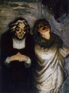 Scene from a Comedy 1858-62 by Honore Daumier
