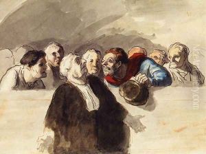 The Defense Attorney by Honore Daumier