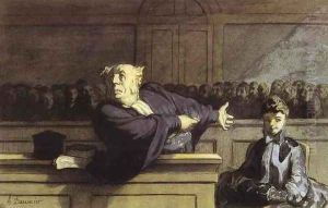 The Defender by Honore Daumier