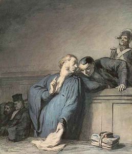 A Criminal Case by Honore Daumier