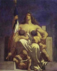Sketch for "La Republique" by Honore Daumier