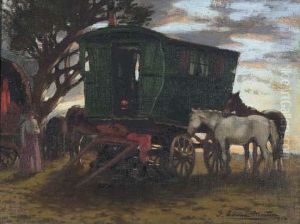 The Gypsy Caravan by Thomas Corsan Morton