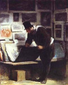 The Collector of Engravings by Honore Daumier