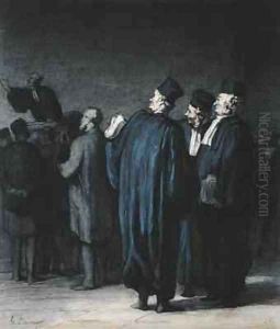 The Lawyers 2 by Honore Daumier