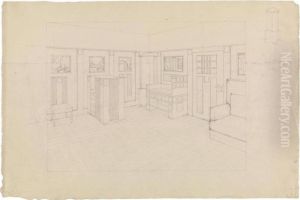 Design Sketch For Theinterior Of A Room by Kolo Moser