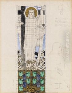 Entwurf Fur Den Hauptaltar Der Kirche Am Steinhof by Kolo Moser