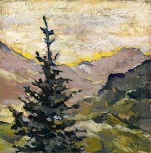 Baumwipfel Inbergiger Landschaft by Kolo Moser