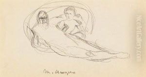 Studie Aus Skizzenbuch by Kolo Moser