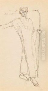 Studie Aus Skizzenbuch by Kolo Moser