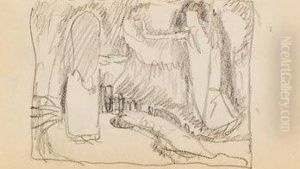 Studie Aus Skizzenbuch by Kolo Moser