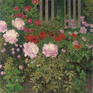Bluende Blumen Am Gartenzaun