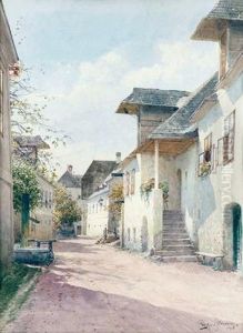 Dorfgasse by Richard Moser