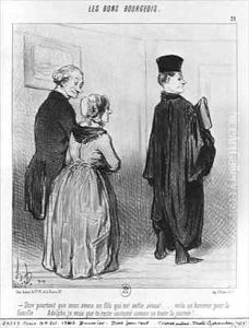 Series Les Bons Bourgeois Isnt it marvellous to have a son who is a lawyer by Honore Daumier