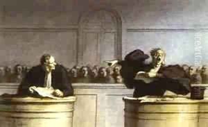 A Famous Motive 1862-65 by Honore Daumier