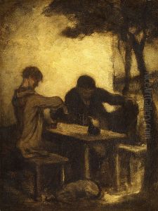 The Drinkers by Honore Daumier