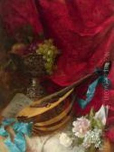 Stilleben Mit Mandoline by Henry Mosler
