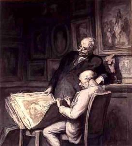 The Print Collectors 2 by Honore Daumier