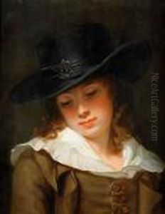Ung Man I Hatt by Jean-Laurent Mosnier