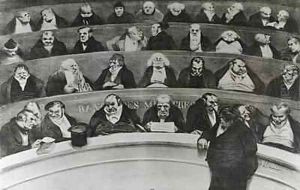 The Stomach of the Legislature the Ministerial Benches of 1834 by Honore Daumier