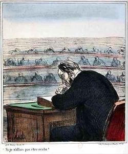 Caricature of a Deputy at the Assembly by Honore Daumier