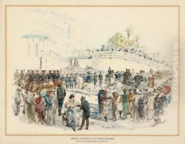 Queen Victoria At A French Review - view 1