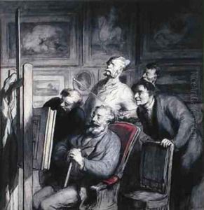 The Amateurs by Honore Daumier