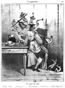 The headache by Honore Daumier
