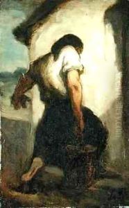 Water Carrier by Honore Daumier