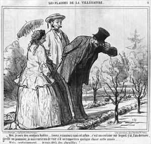 Les Plaisirs de la Villegiature by Honore Daumier